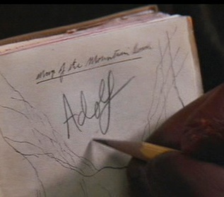 Adolf signature in Grail Diary