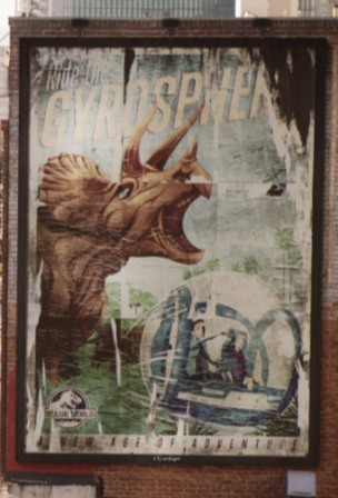 Jurassic World billboard
