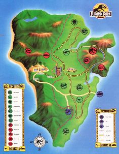 Isla Nublar map (JPOSM)