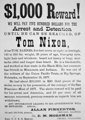 Tom Nixon reward poster