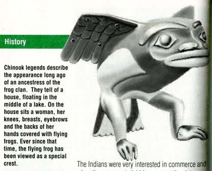 Chinook flying frog