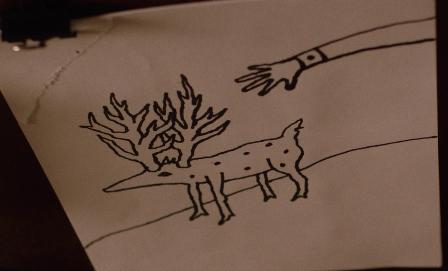 Gordon's deer drawing