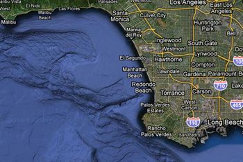 Google map of L.A. coastline